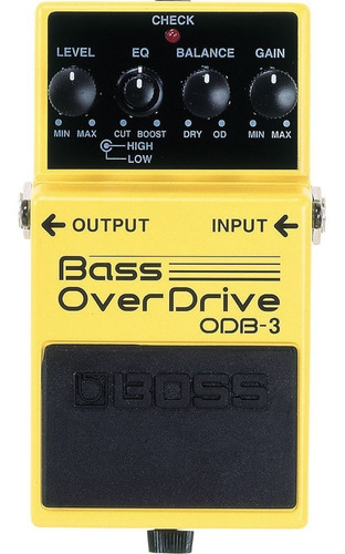 Pedal De Efecto Para Bajo Boss Odb3 Overdrive 9v Cuo