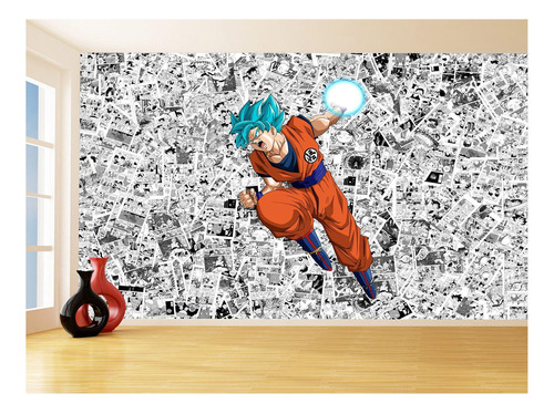 Papel De Parede Dragon Ball Goku Página Manga 3,5m Dbz535