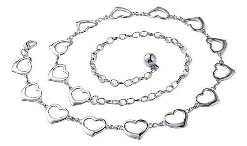Nuevo (2#molde) Cadena De Cintura Con Flor De Corazón Hueco