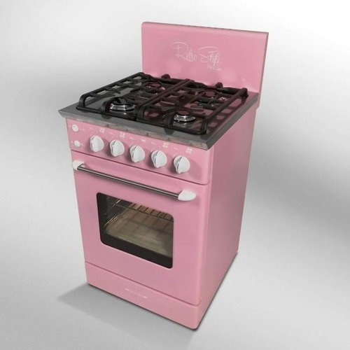 Imagen 8 de 10 de Cocina Retro Luxor Gas 4 Hornallas Valvula Vintage Diseño