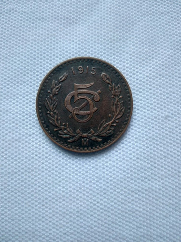 Moneda De 5 Centavos 1915