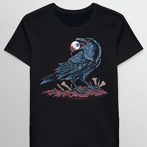 Remera Crow Bird Eat Eyes 100867003