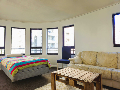 Arriendo Dpto. Amoblado Santiago, Marin (104323)