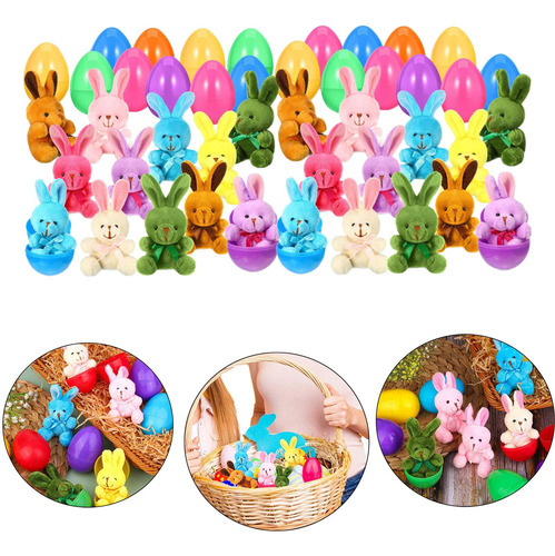 Huevos De Pascua Precargados Con Peluches De , 24 Piezas