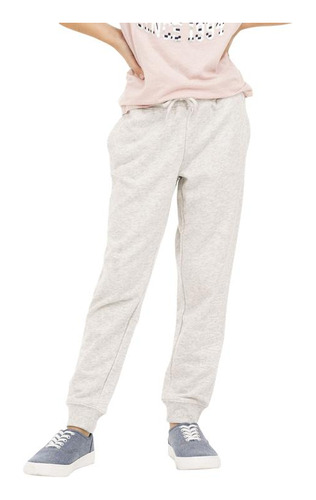 Pantalón Buzo French Terry Logo Gris