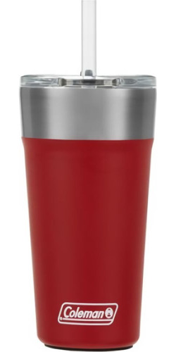 Vasos Coleman De Acero Inoxidable 600 Ml Rojo Y Negro