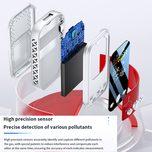 Medidor De Calidad Del Aire Sensores Sensibles 5 En 1 Semi