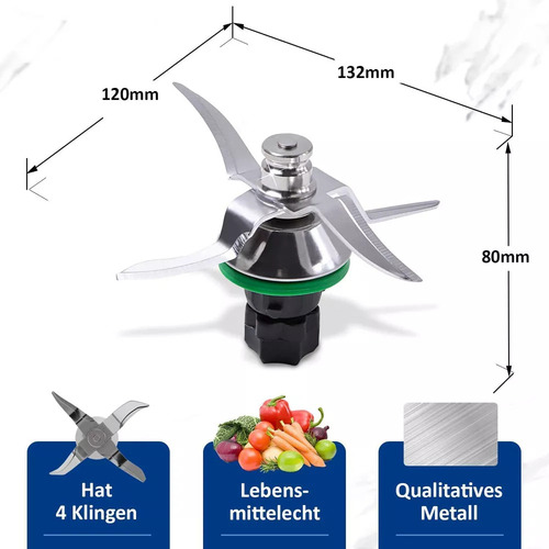 For Cuchilla De Licuadora For Thermomix Tm5/tm6 Tm31 Inox /