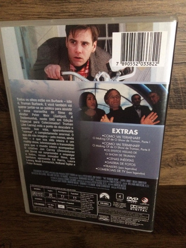 O Show De Truman 1998 (dvd Original) Jim Carrey (Usado)