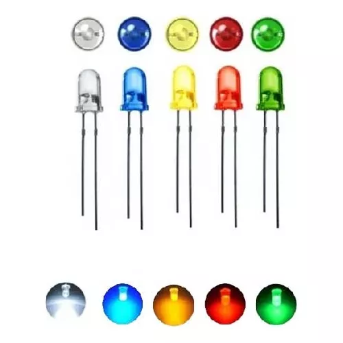 Diodos LED de 3 mm para Arduino varios colores