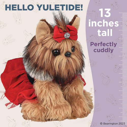 Bearington Yuletide Yorkie Perro De Peluche, Animales De Pel