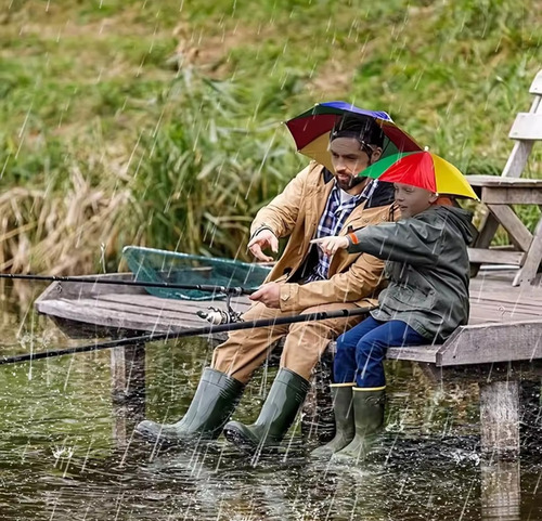 Y Cabeza Paraguas Tipo De Sombrero Sunbrella Para La Cabeza