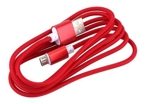 Cable De Micro Usb A Usb Mallado Estampado Cb06 1m Ditron