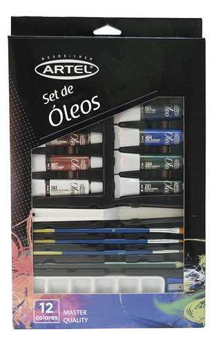 Set Pintura Al Óleo 20 Piezas Artel