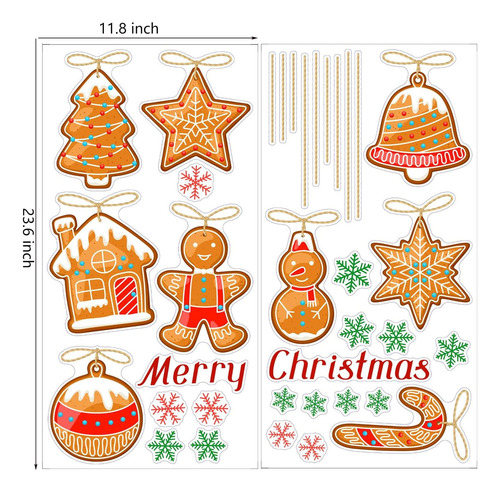 Calcomanías De Pared De Navidad Para El Dormitorio Colgando