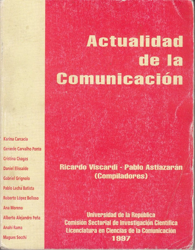 Seminario Actualidad Comunicacion 1997 Viscardi Astiazaran 