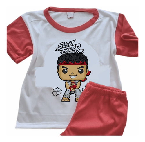 Pijamas Ryu Street Fighter Infantiles Estampadas - 7328