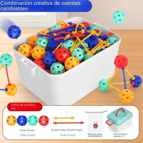 Juguetes De Bloques De Construcción De Pellets Geométricos