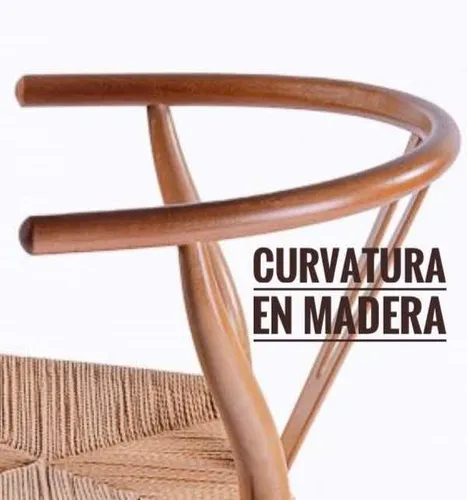Silla Wishbone Con Asiento De Soga Ratan Natural - Nordico