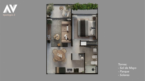 1 Dormitorio Financio Vista Parque Sol De Mayo 1276 Haven Grupo Calypso