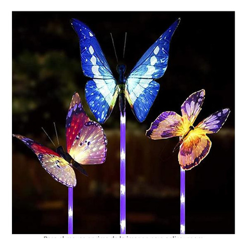 . Paquete De 3 Luces Solares De Jardín For Exteriores E