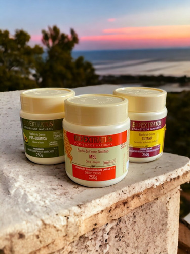 Kit Cronograma Capilar Nutrição Mel + Tutano + Pós 250 Gr