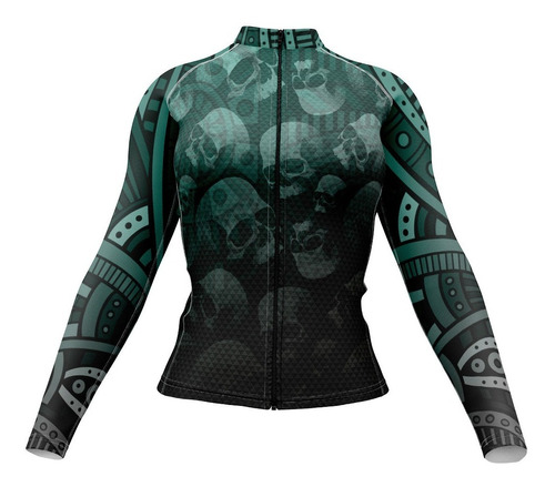 Jersey Ciclismo Maillot Mtb Dama Calavera Cráneos Pattern 