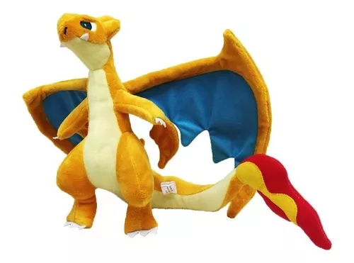 Charizard Mega Evolução X Pelúcia Pokémon Licenciada 30x47cm