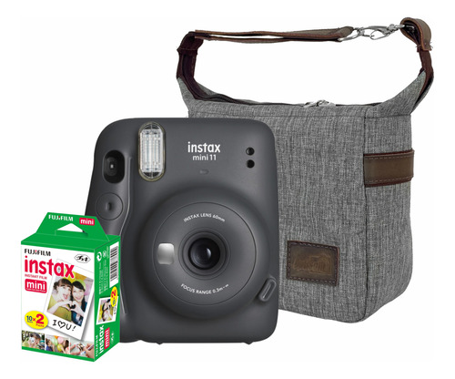 Kit Câmera Instantânea Instax Mini 11 Grafite + Bolsa + Fts