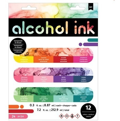 Tinta A Base De Alcohol 12 Colores (24pz) We R 34003491 