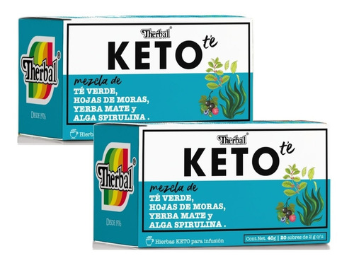 Te De Hierbas Keto Therbal 20 Sobres (2 Piezas)