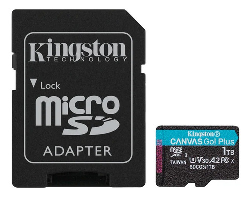 Tarjeta de memoria Kingston Micro Sd Xc de 1 TB, 170 MB/s, SDCG3/1 TB