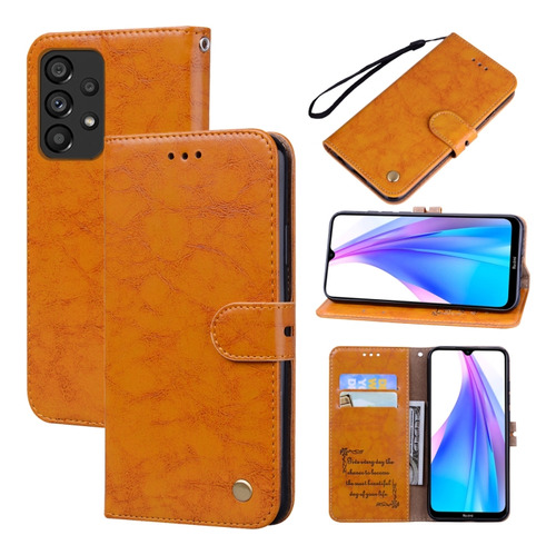 Funda Con Textura De Cera Al Óleo Para Samsung Galaxy A33 5g