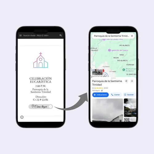 Invitación Digital Interactiva De Boda - Formato Web