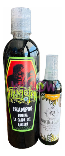 Shampoo Monster + Ampolleta Capilar Para Hombre De Fr