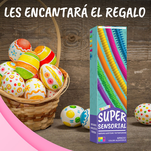 Ds* 6pcsjuguetes De Cuerda Elásticajuguetes Sensoriales