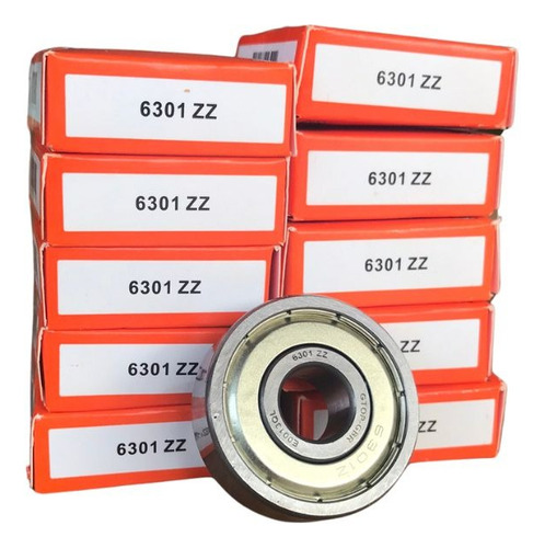 Rolamento 6301 Zz Gbr Kit 10 Peças 12x37x12 Original