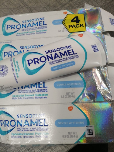 Imagen 3 de 3 de Sensodyne Pronamel Pasta Blanqueadora Suave 4 Pzas 184g