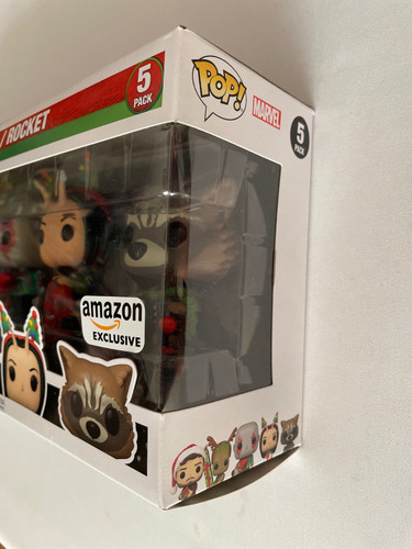 Funko Pop Guardianes De La Galaxia Navidad 5 Pack Exclusivo (Usado)