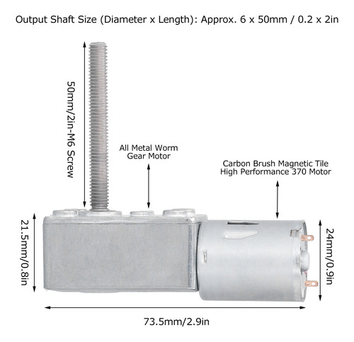 Tornillo Reductor De Velocidad Para Motor De Engranajes, Aut