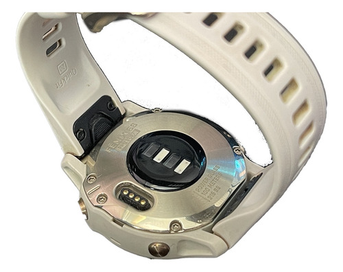Garmin Fenix 6s Pro Solar 42mm Light Gold Light Sand Band Light Sand Dourado Preto (Usado)