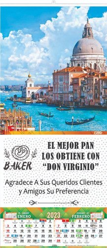 500 Calendarios Len 2024 Varilla 60x31 Cm Serie N, Np