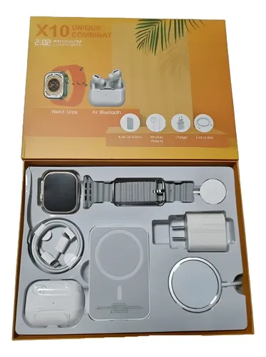 Combo Smartwatch X10 Con Audifonos