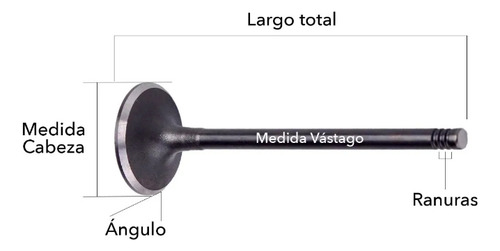 Juego De 6 Válvulas Admision Smart For Two 1.0l 3c 12v 07-22