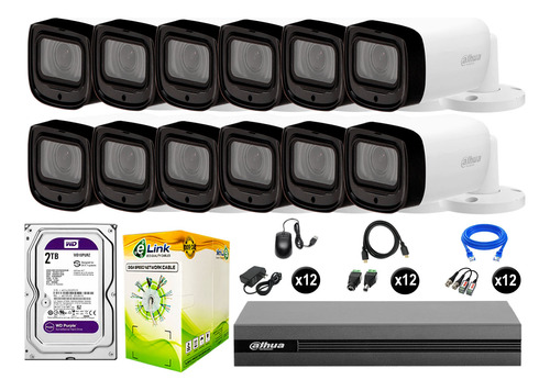 Cámaras Seguridad Dahua Ext Kit 12 Varifocal 1080p 2tb Wd