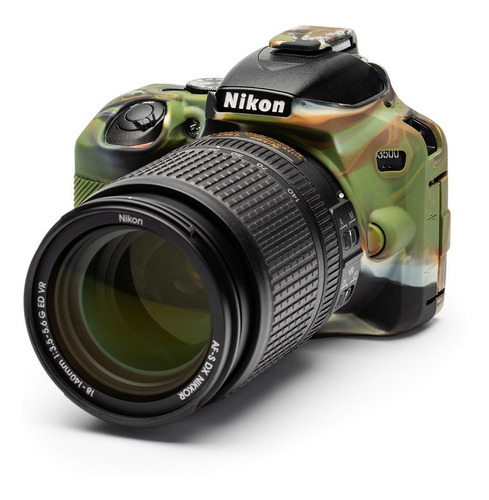 Carcasa Silicon Easycover Camuflaje Nikon D3500 