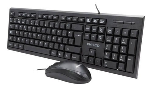 Kit Teclado Y Mouse Alambrico Philco K4500 Usb