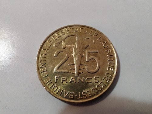 Moneda Estados Africanos Del Este 25 Francs 1976(x103