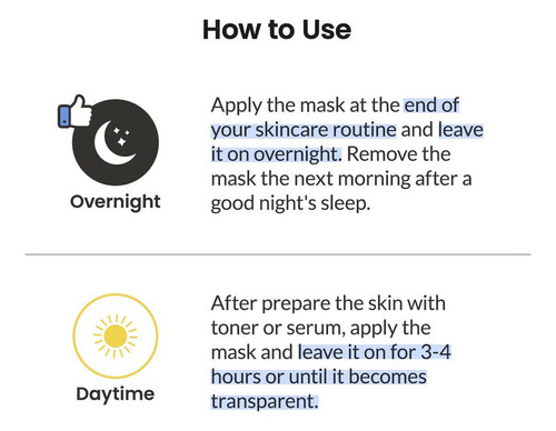 Máscara Para Dormir Con Colágeno Biodance, Máscara Nocturna