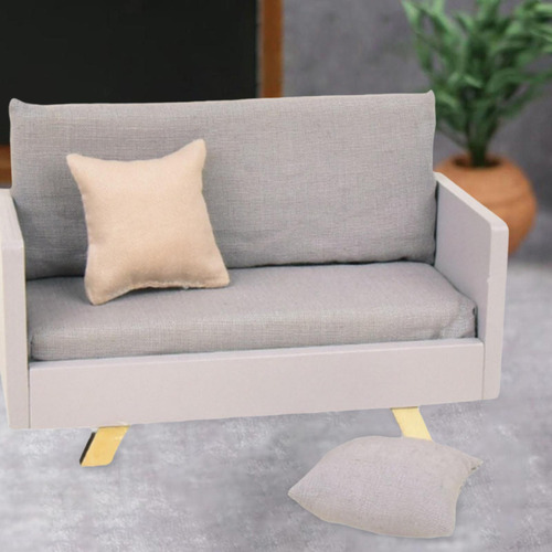 Modelo De Muebles De Sofá Para Casa De Muñecas A Escala